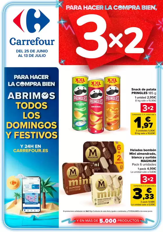 Catálogo Carrefour en Benifato | 3X2 en más de 5000 productos | 2026-06-25T00:00:00.000Z - 2026-07-13T00:00:00.000Z