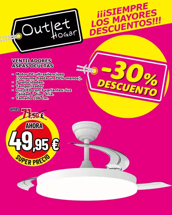 Catálogo Outlet Hogar en Etxano | -30% Descuento | 2026-06-23T00:00:00.000Z - 2026-07-06T00:00:00.000Z