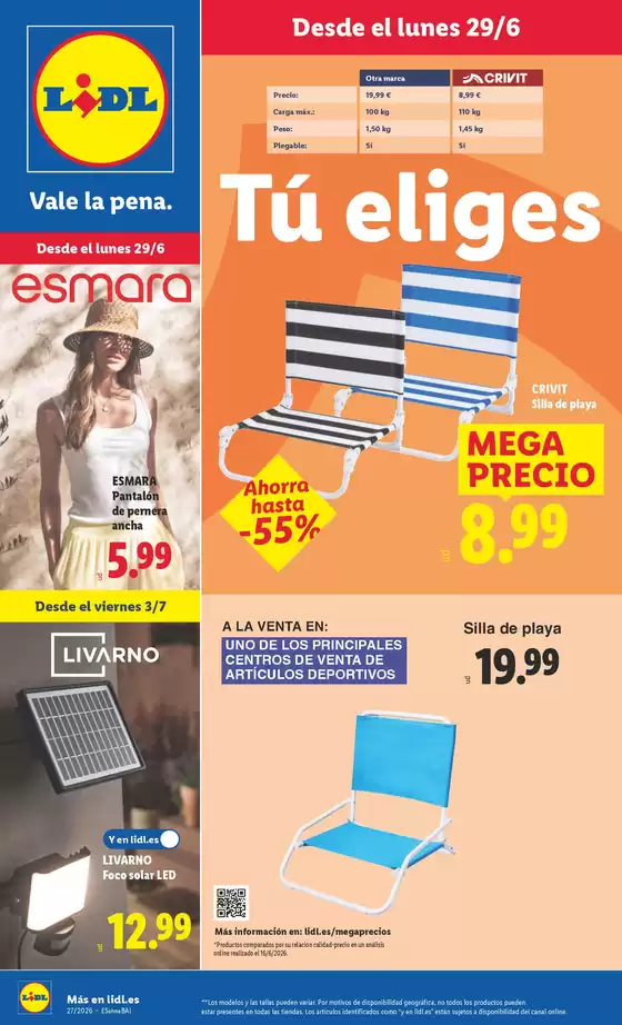 Catálogo Lidl en Hernani | ¡Bazar Lidl!- Ofertas válidas del 29/06 al 05/07 | 2026-06-29T00:00:00.000Z - 2026-07-05T00:00:00.000Z