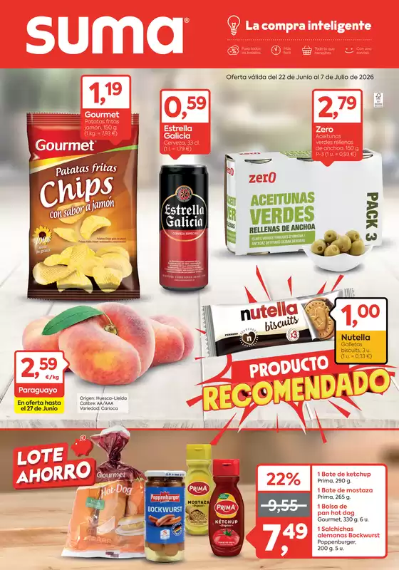 Catálogo Suma Supermercados | Oferta válida del 22 de Junio al 7 de Julio de 2026 | 2026-06-22T00:00:00.000Z - 2026-07-07T00:00:00.000Z