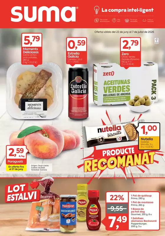 Catálogo Suma Supermercados | Oferta vàlida del 22 de juny al 7 de juliol de 2026 | 2026-06-24T00:00:00.000Z - 2026-07-07T00:00:00.000Z