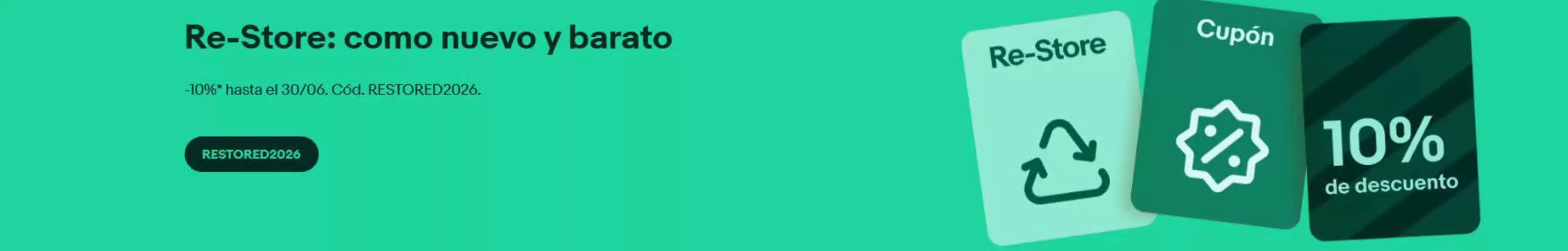 Catálogo eBay | Re-Store: como nuevo y barato | 2026-06-24T00:00:00.000Z - 2026-06-30T00:00:00.000Z