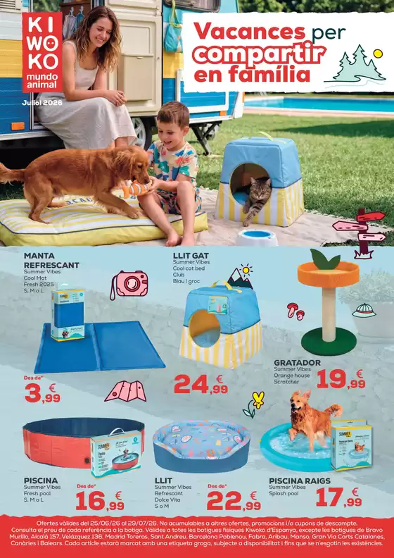 Catálogo Kiwoko | Vacances per compartir en família | 2026-06-25T00:00:00.000Z - 2026-07-29T00:00:00.000Z