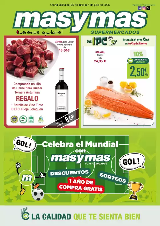 Catálogo Masymas | Oferta válida del 25 de junio al 1 de julio de 2026 | 2026-06-25T00:00:00.000Z - 2026-07-01T00:00:00.000Z