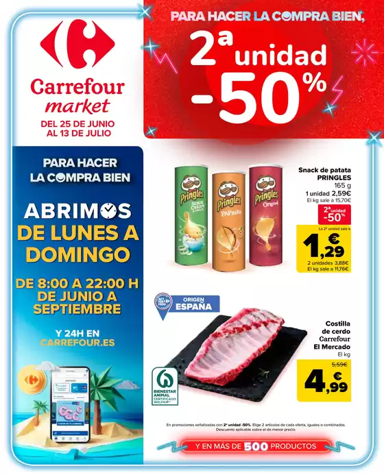 Catálogo Carrefour Market | 2ª unidad al -50% | 2026-06-25T00:00:00.000Z - 2026-07-13T00:00:00.000Z