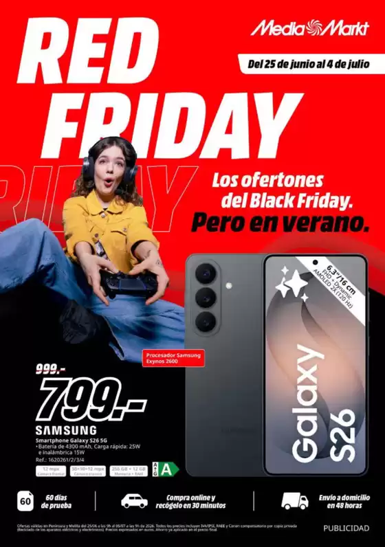 Catálogo MediaMarkt | Red Friday | 2026-06-25T00:00:00.000Z - 2026-07-04T00:00:00.000Z
