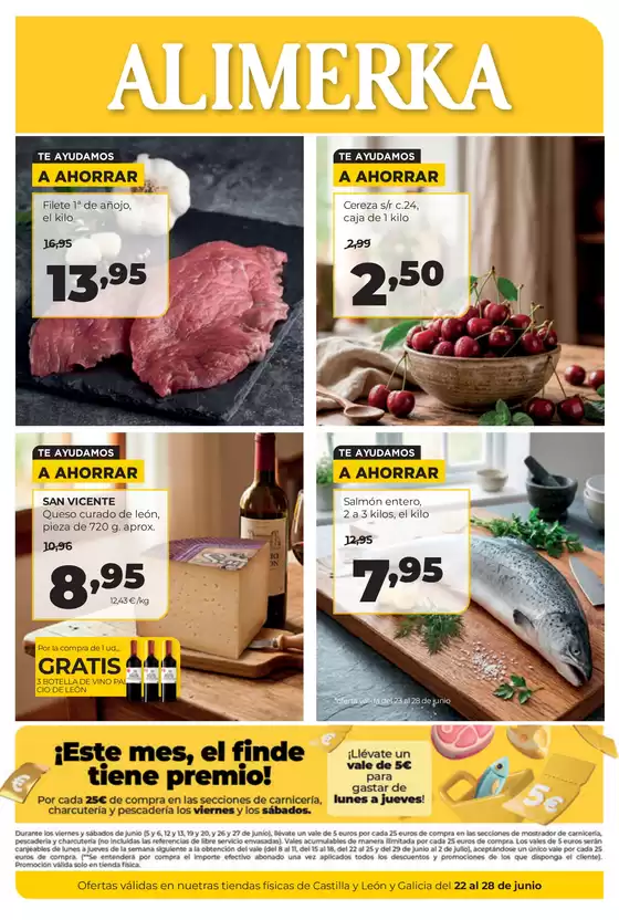 Catálogo Alimerka | Mensual Castilla y León y Galicia | 2026-06-25T00:00:00.000Z - 2026-07-22T00:00:00.000Z