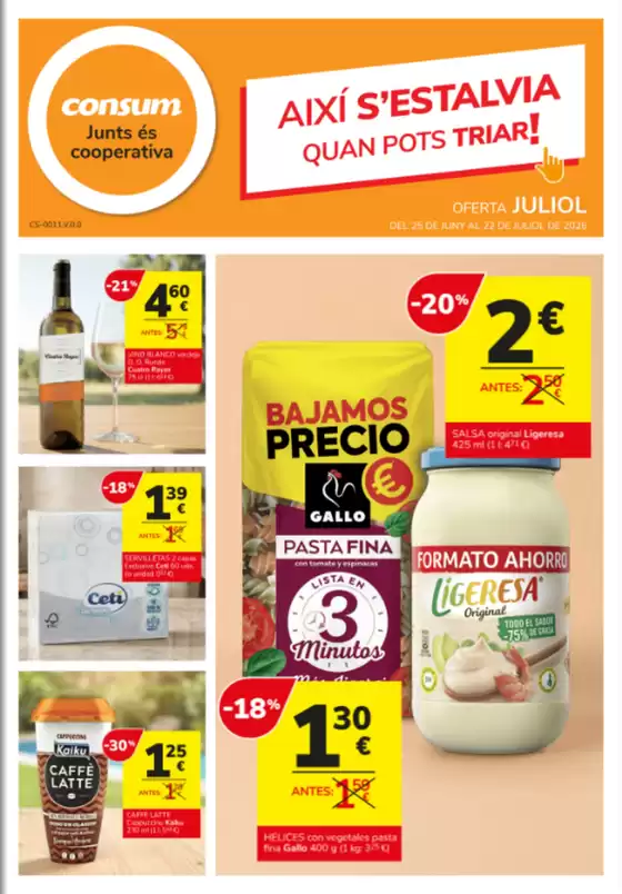Catálogo Consum | Oferta Juliol | 2026-06-26T00:00:00.000Z - 2026-07-22T00:00:00.000Z