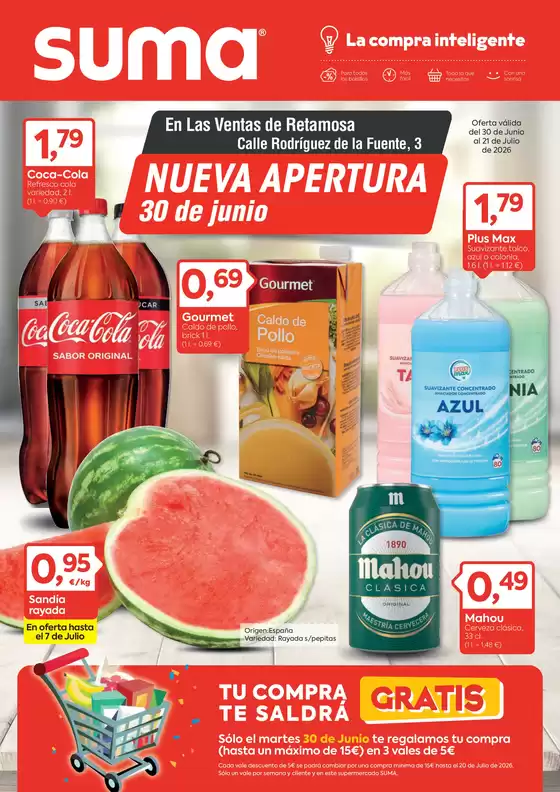 Catálogo Suma Supermercados | Nueva apertura | 2026-06-30T00:00:00.000Z - 2026-07-21T00:00:00.000Z