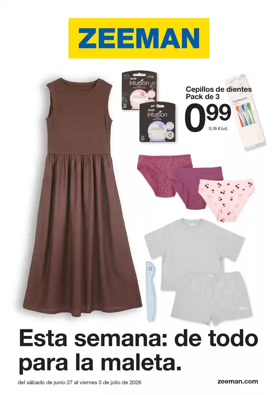 Catálogo ZEEMAN | Esta semana: de todo para la maleta | 2026-06-29T00:00:00.000Z - 2026-07-03T00:00:00.000Z