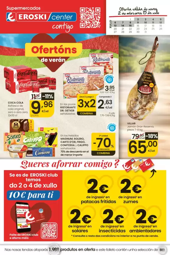 Catálogo Eroski | Ofertóns de verán | 2026-07-02T00:00:00.000Z - 2026-07-15T00:00:00.000Z