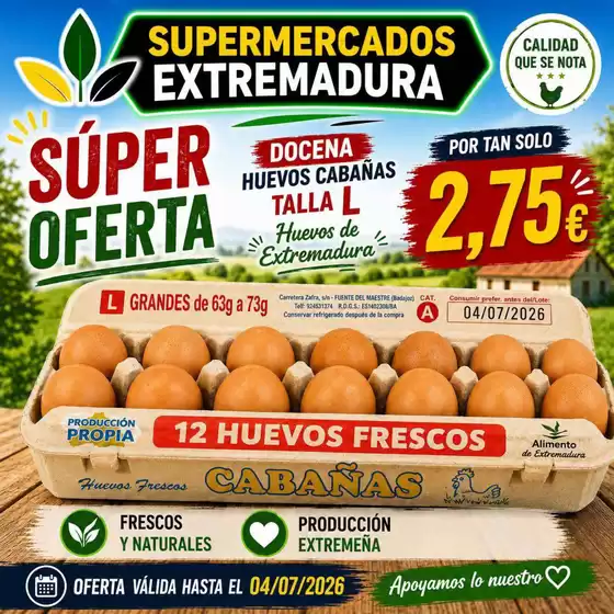 Catálogo Supermercados Extremadura | Súper Oferta | 2026-06-30T00:00:00.000Z - 2026-07-04T00:00:00.000Z