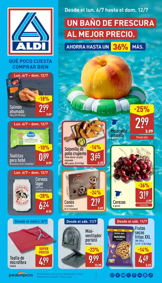 Catálogo ALDI en Tanque | ¡Qué poco cuesta comprar bien! | 2026-07-06T00:00:00.000Z - 2026-07-12T00:00:00.000Z