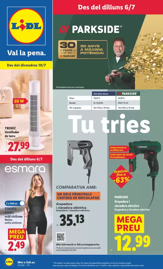 Catálogo Lidl en Escala | ¡Bazar Lidl!- Ofertas válidas del 06/07 al 12/07 | 2026-07-06T00:00:00.000Z - 2026-07-12T00:00:00.000Z