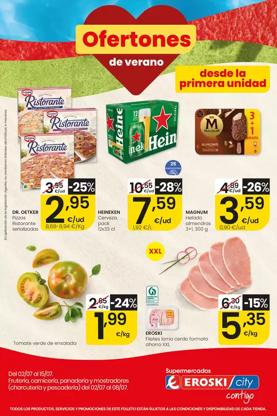 Catálogo Eroski | Ofertones de verano EROSKI CITY | 2026-07-02T00:00:00.000Z - 2026-07-15T00:00:00.000Z