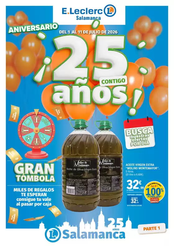 Catálogo E.Leclerc en Palencia | ANIVERSARIO 1 | 2026-07-01T00:00:00.000Z - 2026-07-11T00:00:00.000Z