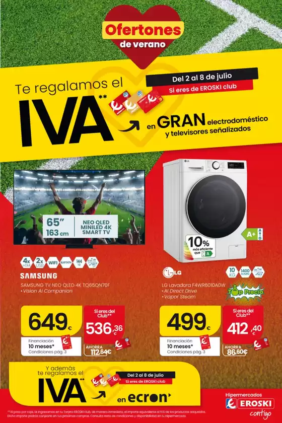Catálogo Eroski | Te regalamos el IVA | 2026-07-02T00:00:00.000Z - 2026-07-08T00:00:00.000Z