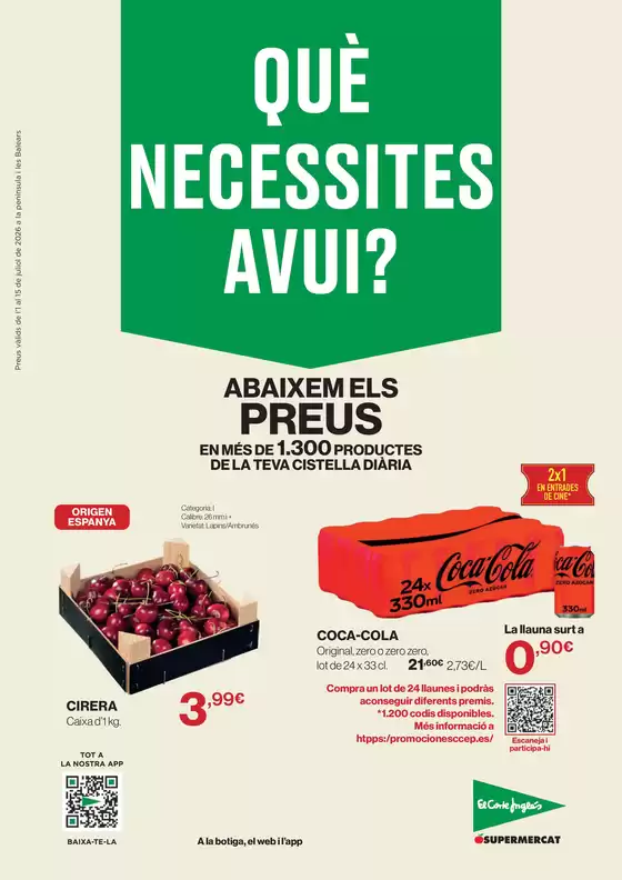 Catálogo El Corte Inglés | Què Necessites Avui? | 2026-07-01T00:00:00.000Z - 2026-07-15T00:00:00.000Z