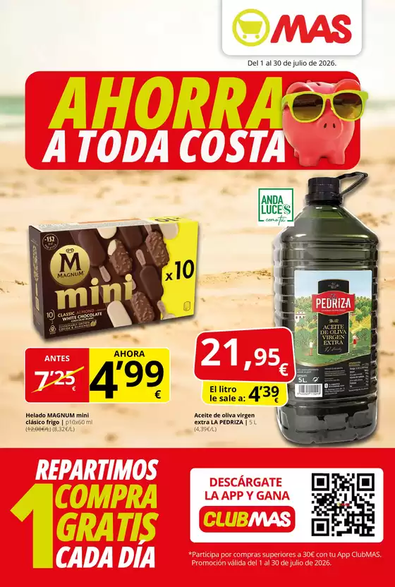 Catálogo Supermercados MAS | Ahorra a toda costa | 2026-07-01T00:00:00.000Z - 2026-07-30T00:00:00.000Z