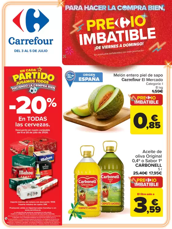 Catálogo Carrefour en Córdoba | PRECIO IMBATIBLE | 2026-07-03T00:00:00.000Z - 2026-07-05T00:00:00.000Z