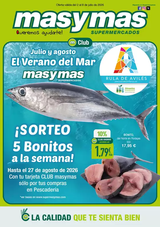 Catálogo Masymas | Oferta válida del 2 al 8 de julio de 2026 | 2026-07-02T00:00:00.000Z - 2026-08-27T00:00:00.000Z