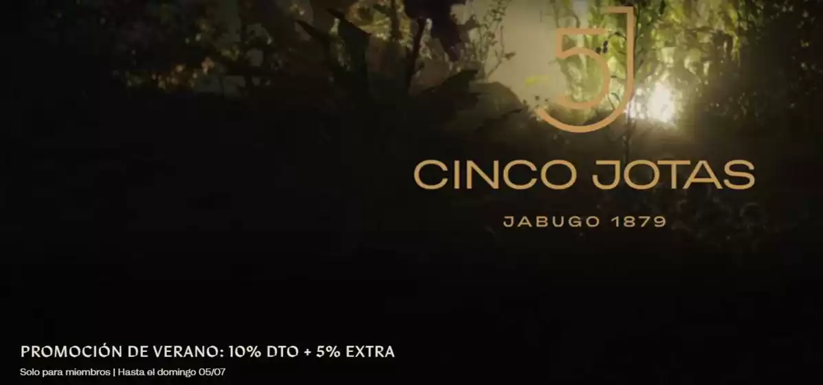 Catálogo Restaurantes Cinco Jotas | Promoción de verano | 2026-07-02T00:00:00.000Z - 2026-07-05T00:00:00.000Z