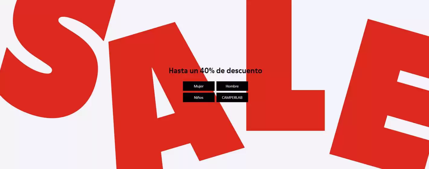 Catálogo Camper | Hasta un 40% de descuento | 2026-07-02T00:00:00.000Z - 2026-07-15T00:00:00.000Z