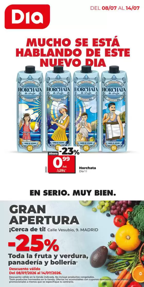 Catálogo Dia en Coslada | Gran apertura Dia del 08/07 al 14/07 | 2026-07-08T00:00:00.000Z - 2026-07-14T00:00:00.000Z