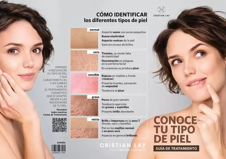 Catálogo Cristian Lay en Aranguren | Cómo identificar los diferentes tipos de piel | 2026-07-06T00:00:00.000Z - 2026-12-31T00:00:00.000Z