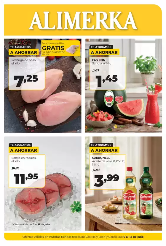 Catálogo Alimerka | Semanal del 6 al 12 de julio Castilla y León | 2026-07-06T00:00:00.000Z - 2026-07-12T00:00:00.000Z