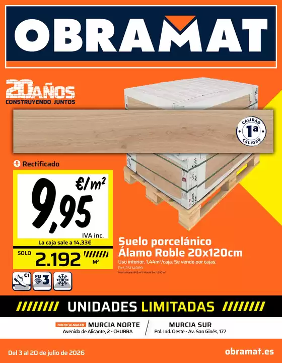 Catálogo Obramat | Del 3 al 20 de julio de 2026 | 2026-07-03T00:00:00.000Z - 2026-07-20T00:00:00.000Z