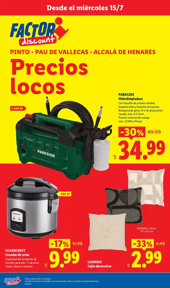 Catálogo FACTORI discount en Villanueva del Pardillo | Factori discount - Ofertas válidas del 15/07 al 20/07 | 2026-07-15T00:00:00.000Z - 2026-07-20T00:00:00.000Z