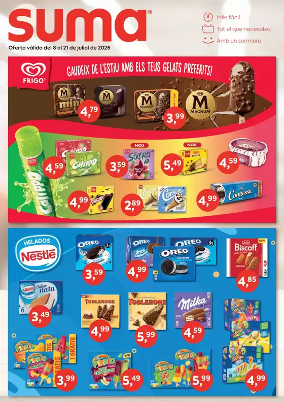 Catálogo Suma Supermercados | Oferta vàlida del 8 al 21 de juliol de 2026 | 2026-07-08T00:00:00.000Z - 2026-07-21T00:00:00.000Z