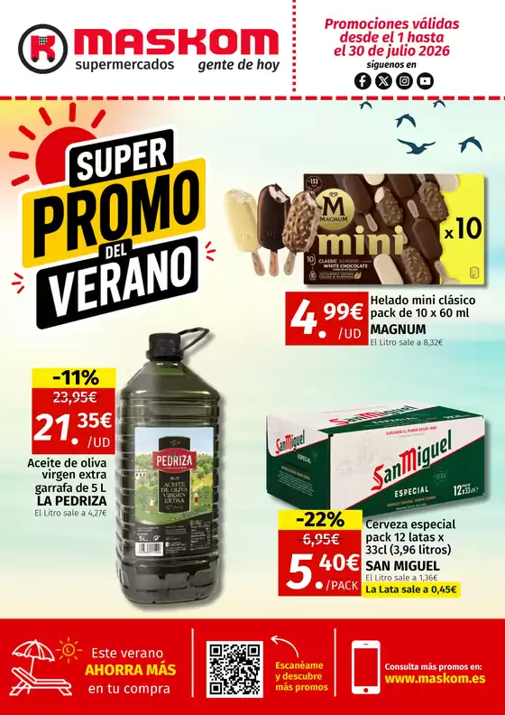 Catálogo Maskom Supermercados | Promociones válidas desde el 1 hasta el 30 de julio 2026 | 2026-07-01T00:00:00.000Z - 2026-07-30T00:00:00.000Z