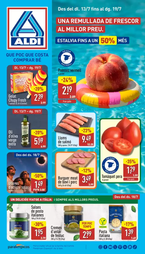 Catálogo ALDI en Barcelona | Qué poco cuesta comprar bien | 2026-07-13T00:00:00.000Z - 2026-07-17T00:00:00.000Z