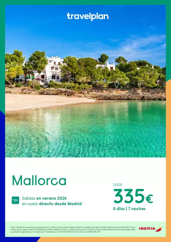 Catálogo Travelplan | Mallorca desde 335€ | 2026-06-01T00:00:00.000Z - 2026-09-30T00:00:00.000Z