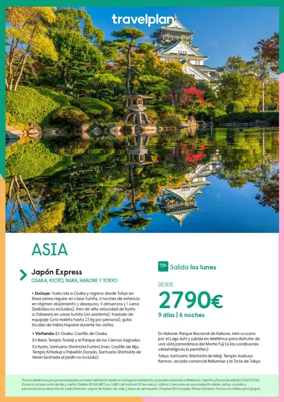Catálogo Travelplan en Coria del Río | ASIA desde 2790€ | 2026-07-07T00:00:00.000Z - 2026-07-26T00:00:00.000Z