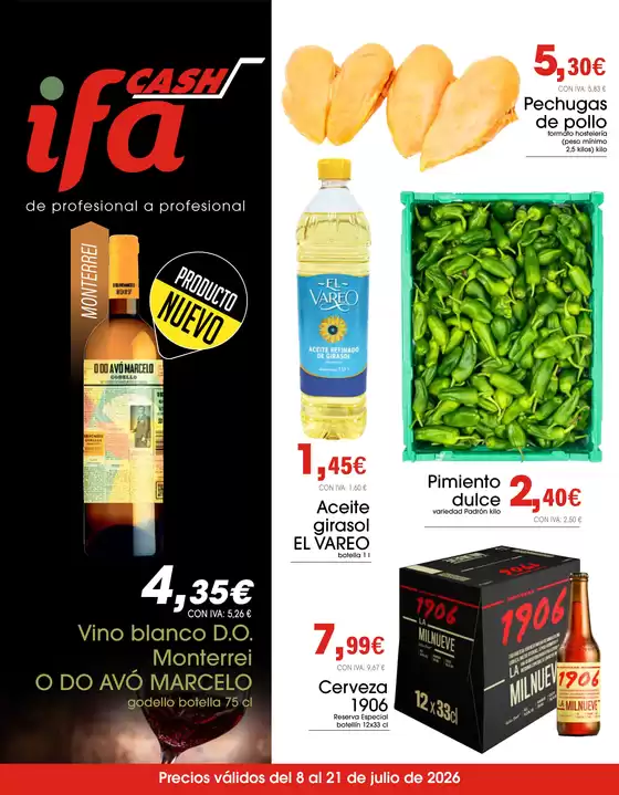 Catálogo Cash Ifa en Sobrado (A Coruña) | Precios válidos del 8 al 21 de julio de 2026 | 2026-06-08T00:00:00.000Z - 2026-07-21T00:00:00.000Z