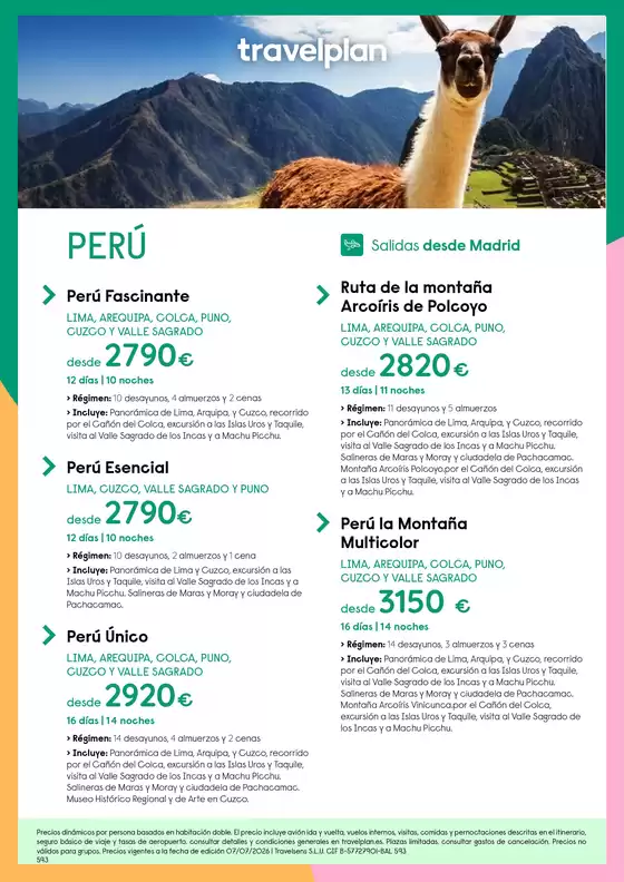 Catálogo Travelplan | PERÚ | 2026-07-08T00:00:00.000Z - 2026-08-21T00:00:00.000Z
