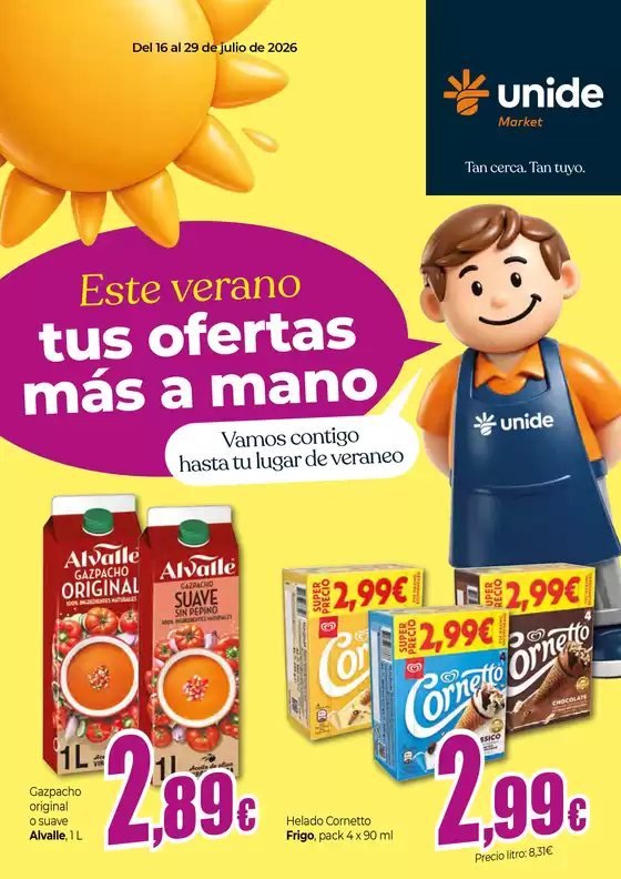 Catálogo Unide Market | Este verano tus ofertas más a mano. UNIDE Market Península | 2026-07-16T00:00:00.000Z - 2026-07-29T00:00:00.000Z