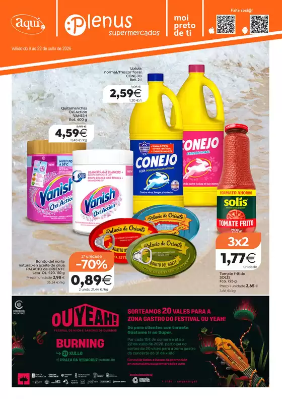 Catálogo Supermercados Aquí | Válido do 9 ao 22 de xullo de 2026 | 2026-07-10T00:00:00.000Z - 2026-07-22T00:00:00.000Z