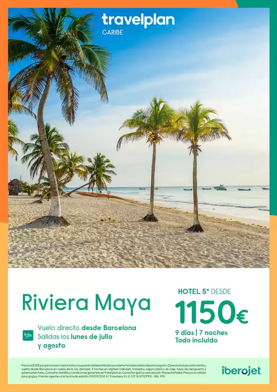 Catálogo Travelplan | Riviera Maya desde Barcelona | 2026-06-01T00:00:00.000Z - 2026-08-31T00:00:00.000Z