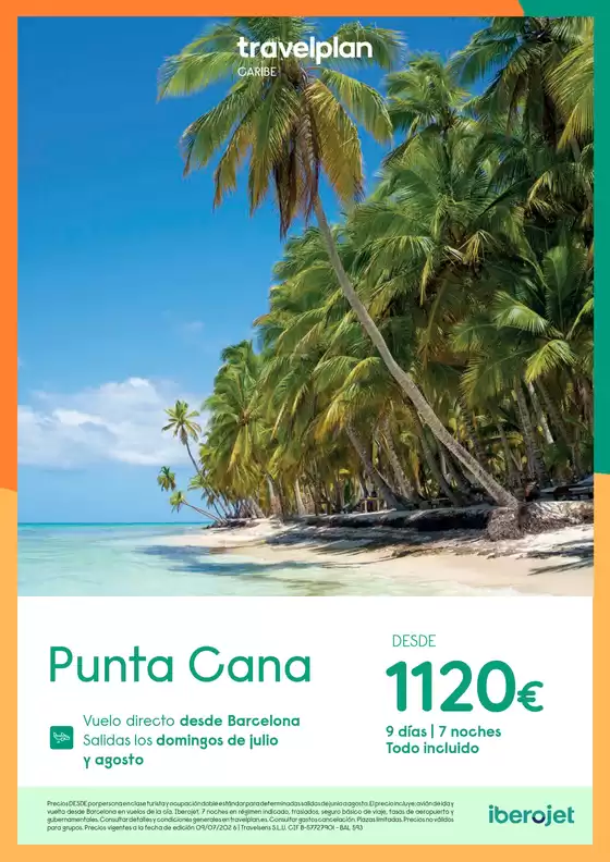 Catálogo Travelplan | Punta Cana desde 1120€ | 2026-06-01T00:00:00.000Z - 2026-08-31T00:00:00.000Z