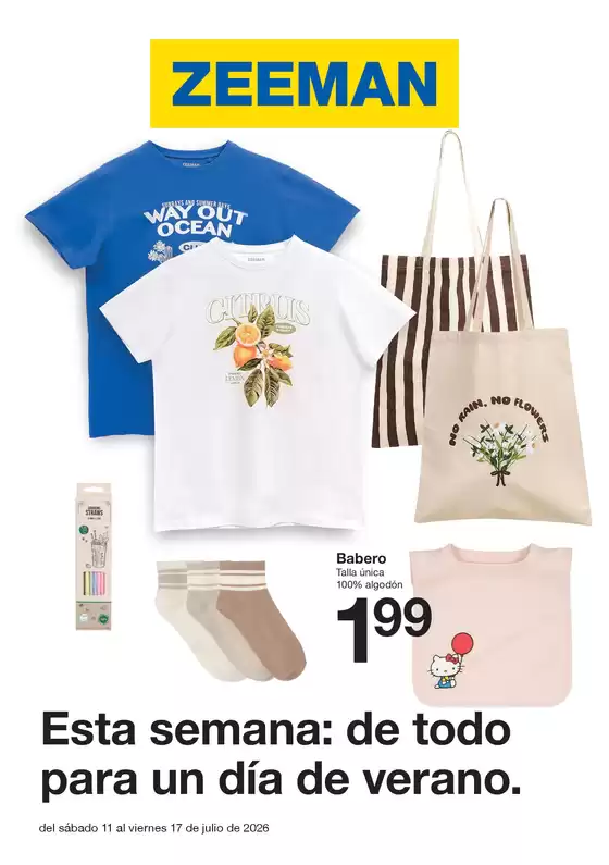 Catálogo ZEEMAN | Esta semana: de todo para un día de verano. | 2026-07-13T00:00:00.000Z - 2026-07-17T00:00:00.000Z