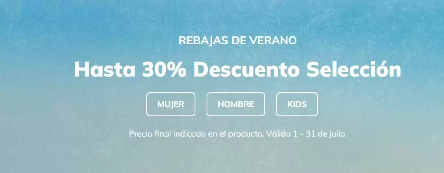 Catálogo Skechers | Hasta 30% Descuento Selección | 2026-07-13T00:00:00.000Z - 2026-07-31T00:00:00.000Z