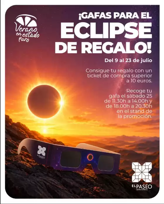 Catálogo El Paseo en Avilés | ¡Gafas Para El Eclipse De Regalo! | 2026-07-13T00:00:00.000Z - 2026-07-23T00:00:00.000Z