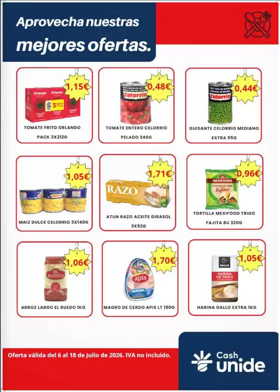 Catálogo Cash Unide en Avilés | Aprovecha nuestras mejores ofertas | 2026-07-13T00:00:00.000Z - 2026-07-18T00:00:00.000Z