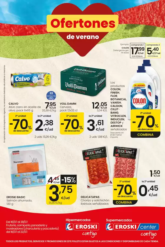 Catálogo Eroski | Ofertones de verano EROSKI | 2026-07-16T00:00:00.000Z - 2026-07-29T00:00:00.000Z