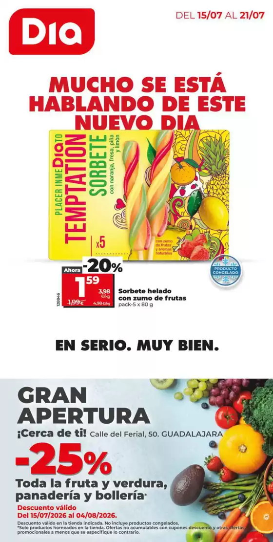 Catálogo Dia en Valdés | Gran apertura Dia del 15/07 al 21/07 | 2026-07-15T00:00:00.000Z - 2026-07-21T00:00:00.000Z