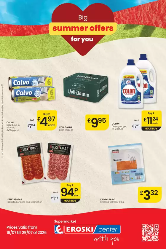 Catálogo Eroski en Logroño | Big summer offers for you | 2026-07-16T00:00:00.000Z - 2026-07-29T00:00:00.000Z